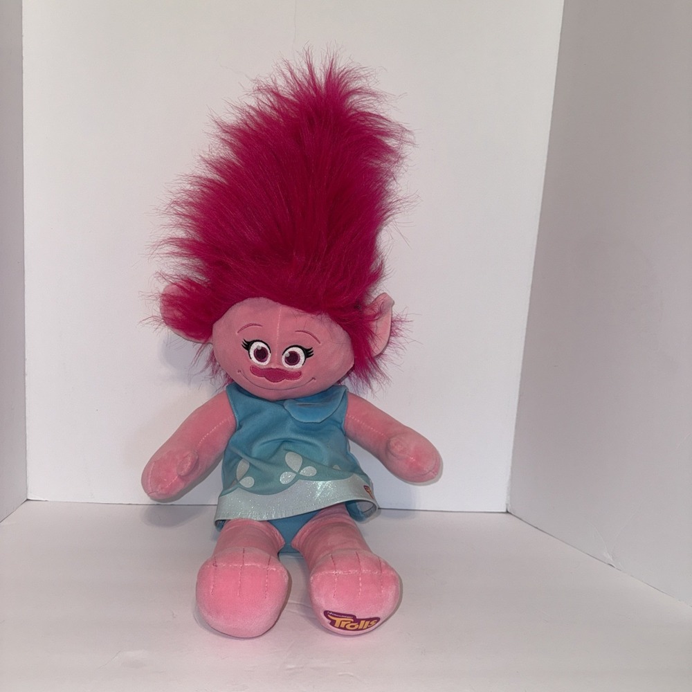 Build a Bear BAB Dreamworks Trolls Princess Poppy 22" Plush Doll with Dress